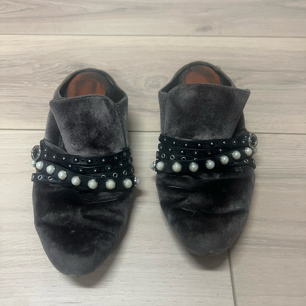 Philip lim velevt pearl slides